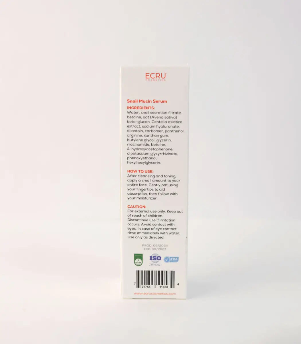 Snail Mucin Full Set by Ecru Cosmetics